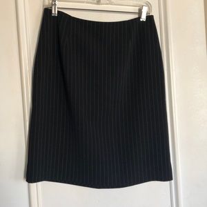 Geoffrey Beene vintage pin stripe black sk…